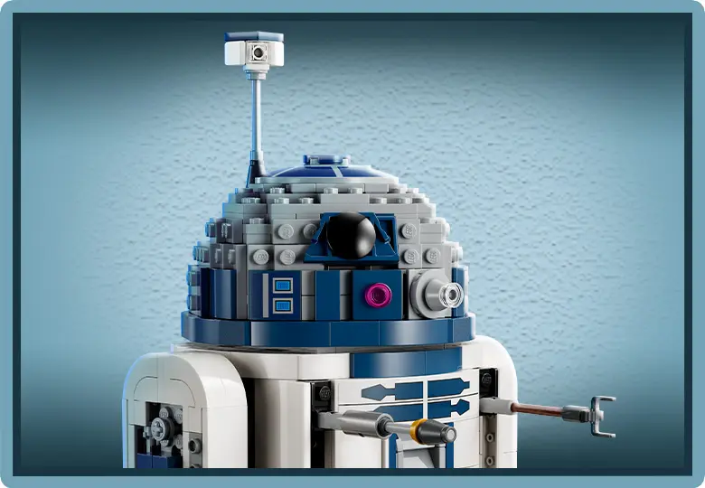 نمایش نمادین لگو استار وارز مدل 75379 دروید R2-D2