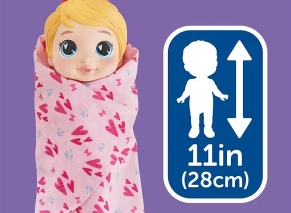 اندازه قد عروسک حدود 28 سانت