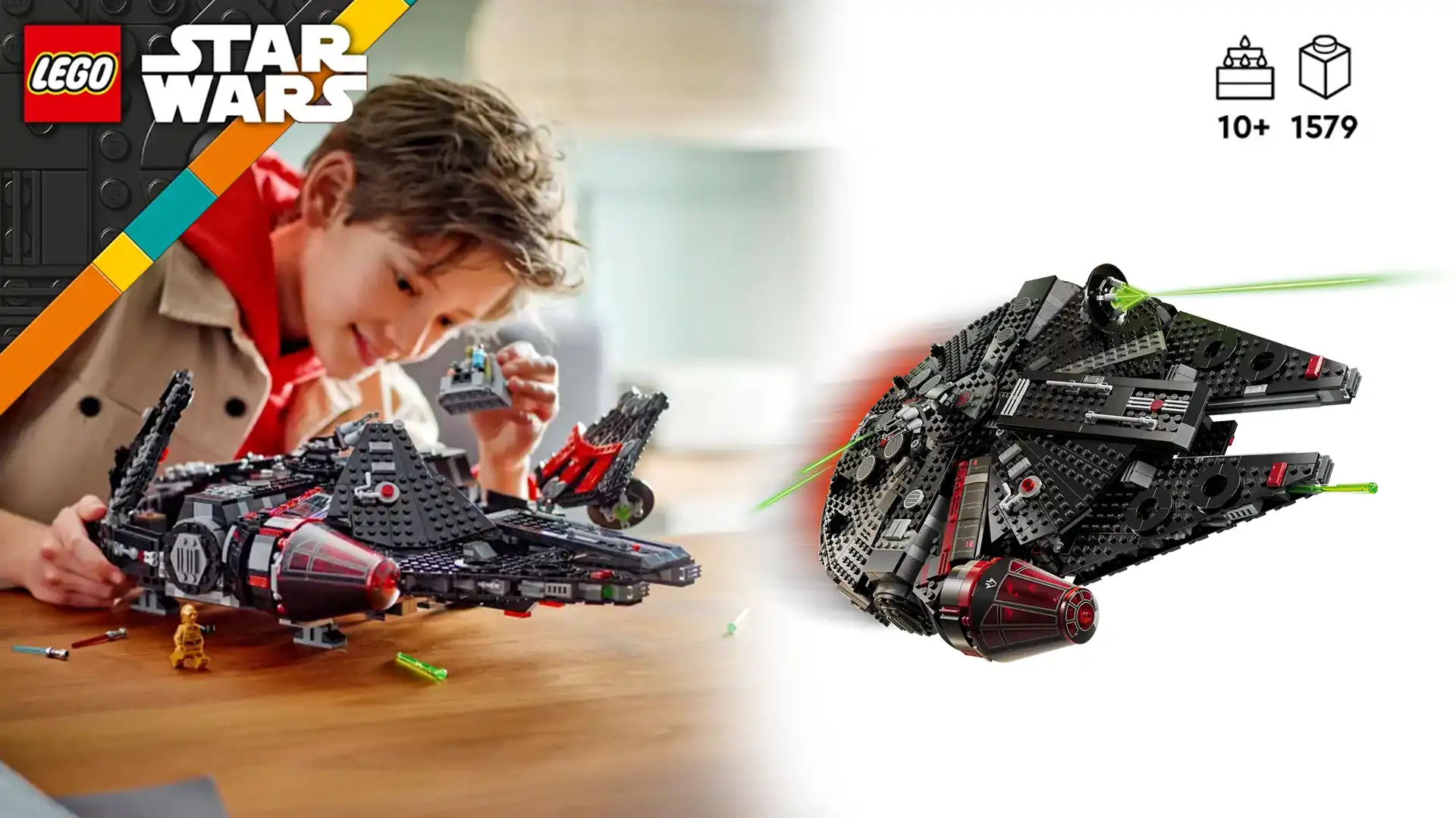 لگو استار وارز مدل 75389 سفینه میلینیوم فالکون مشکی The Dark Falcon 3 بنر
