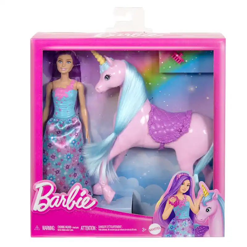 عروسک باربی و یونیکورن فانتزی از سری Fantasy Doll Assortment