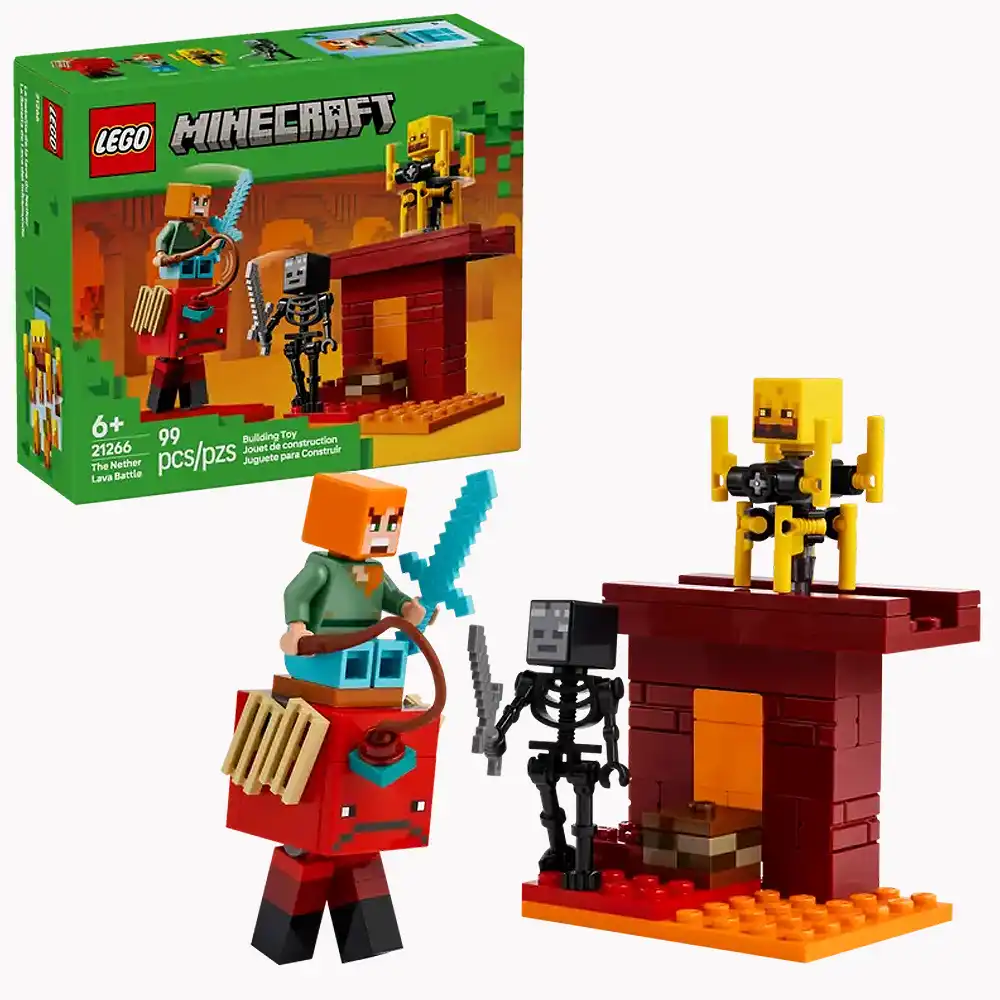 لگو ماینکرفت مدل 21266 نبرد گدازه‌ای ندر،