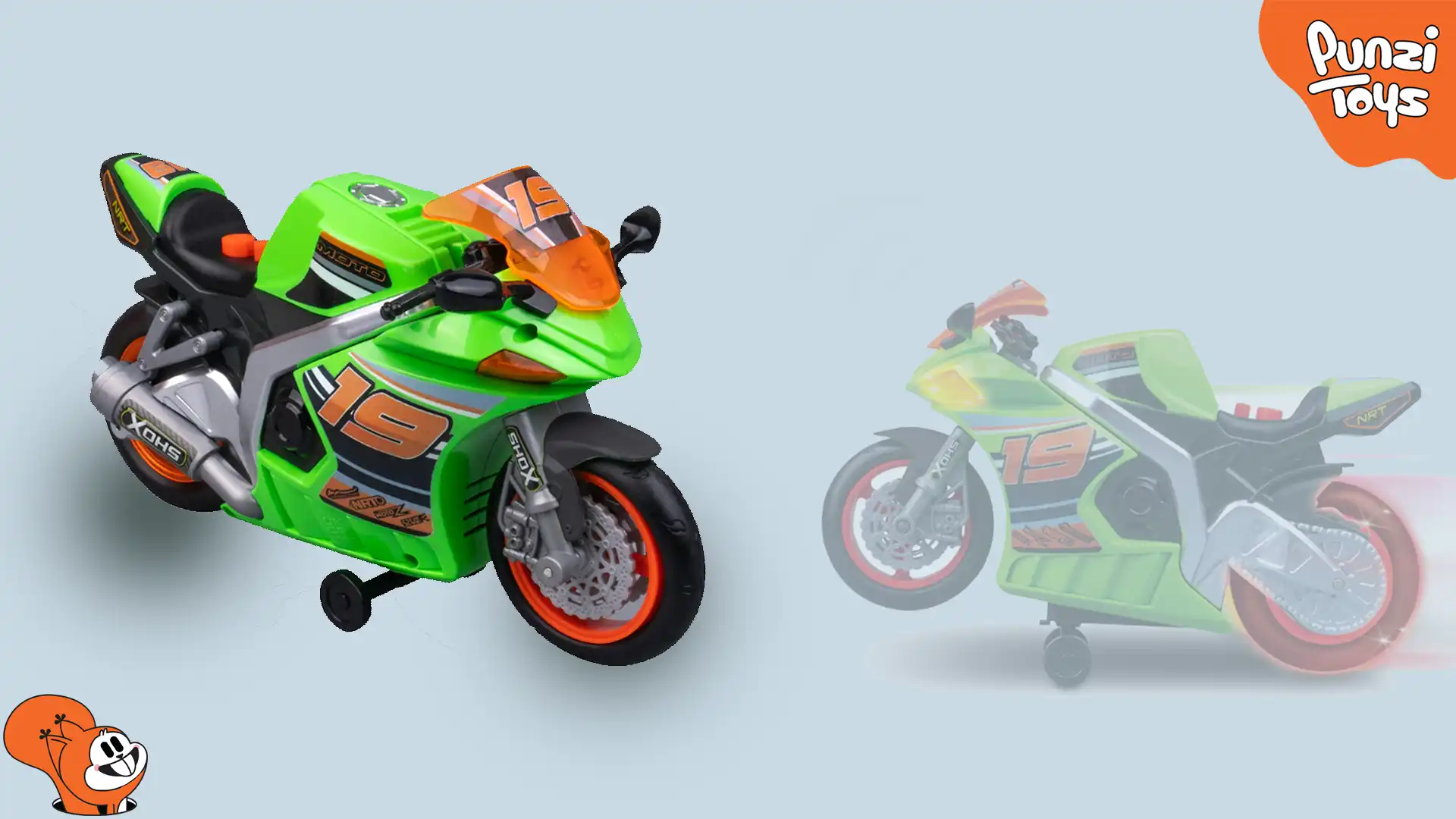 موتورسیکلت اسباب بازی NIKKO مدل Wheelie Bikes