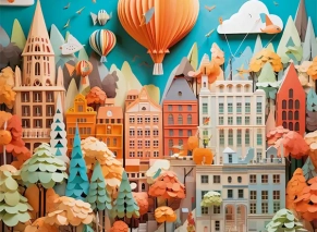 پازل 1000 تکه هیه طرح منظره شهری