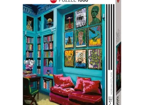 پازل 1000 تکه هیه طرح اتاق با مبل قرمز