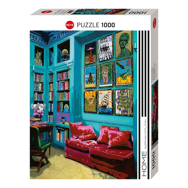 پازل 1000 تکه هیه طرح اتاق با مبل قرمز