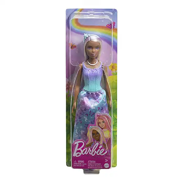 عروسک باربی پرنسس با موی بنفش