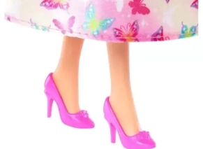 کفش های پاشنه بلند عروسک باربی پرنسس با موی صورتی