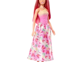 استایل فانتزی عروسک باربی پرنسس با موی صورتی