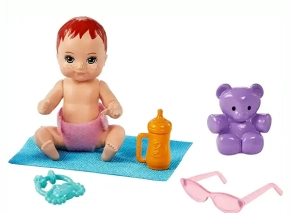 ست عروسک پرستار بچه باربی همراه کالسکه و اکسسوری