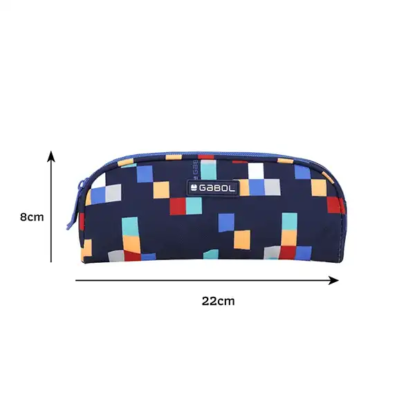 سایز جامدادی دو زیپ گابل مدل CUBIK