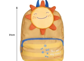 سایز کوله پشتی مهد کودک گابل Gabol مدل SUN SKY