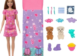 وسایل جانبی و اکسسوری های داخل ست عروسک باربی با لوازم خواب