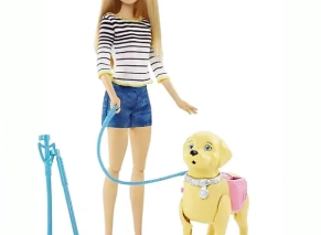 ست عروسک باربی و سگ کوکی