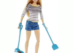 عروسک باربی Barbie و سگ کوکی