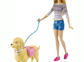 ست عروسک باربی و سگ کوکی