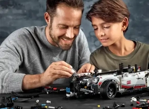 ساخت لگو تکنیک مدل 42096 ماشین پورشه 911 اسپرت RSR با Lego Builder