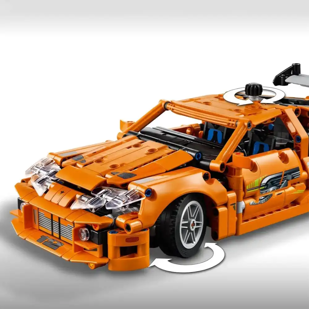 فرمان پذیری لگو تکنیک مدل 42204 ماشین تویوتا سوپرا MK4 سریع و خشن