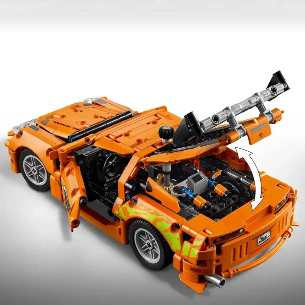 صندوق بازشو لگو تکنیک مدل 42204 ماشین تویوتا سوپرا MK4 سریع و خشن