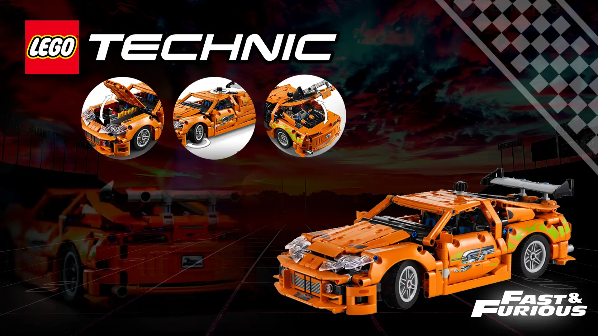 خرید لگو تکنیک مدل 42204 ماشین تویوتا سوپرا MK4 سریع و خشن