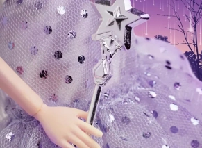 عصای جادویی نقره ای عروسک پری بالدار باربی Tooth Fairy