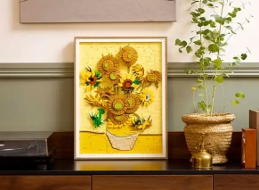 لگو آرت 31215 آفتابگردانها برای نمایش در ویترین، اتاق، منزل یا محل کار