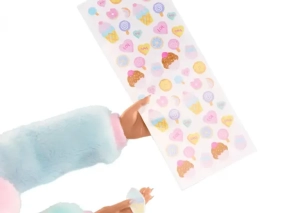 ستیکرهای ناخن واقعی برای عروسک LOL Surprise سری OMG مدل Candylicious Sprinkles Shop و کودکان