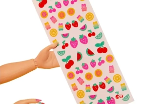 3 برچسب ناخن عروسک مدل pinky pops fruit shop