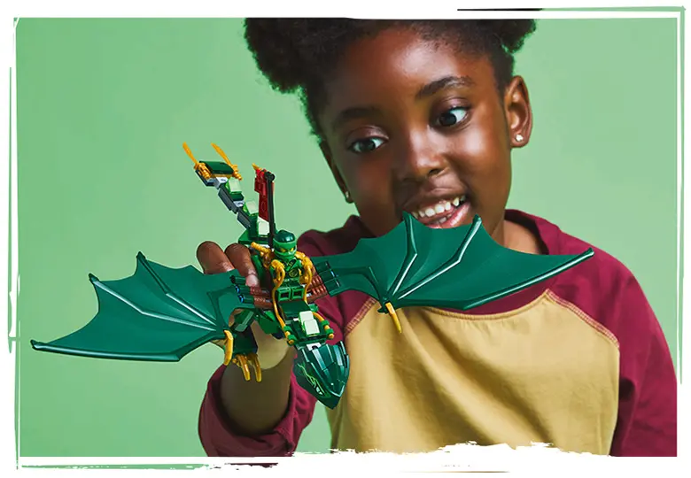 بنر اژدهای سبز لگو نینجاگو مدل Lloyd's Green Forest Dragon