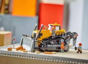 لگو سیتی مدل 60466 بولدوزر زرد بعد از ساختن