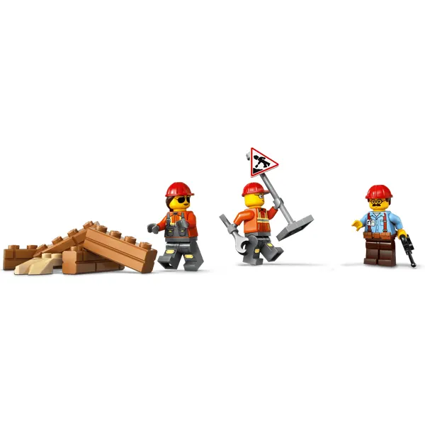 3 مینی فیگور Lego Bulldozer