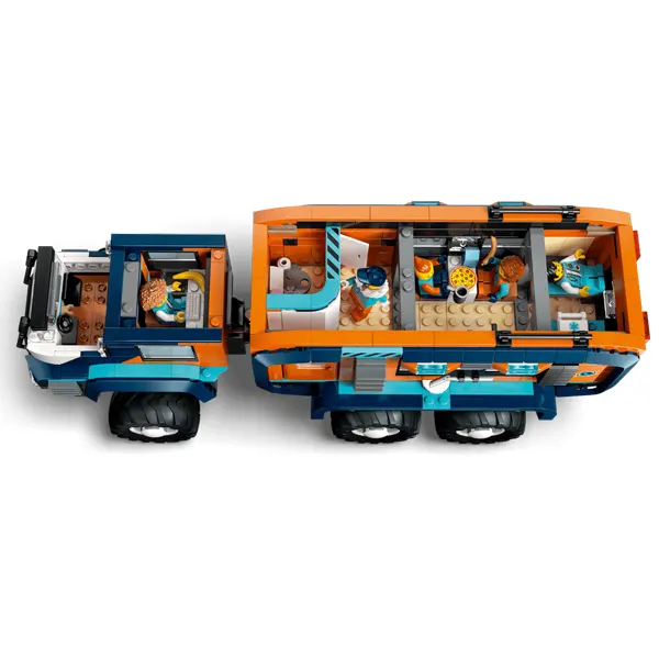 نمای بالا Lego City Arctic Explorer Science Lab Truck