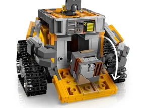 ارتفاع فیگو وال-ای در لگو دیزنی مدل 43279 وال-ای و ایو حدود 13 سانتی متر