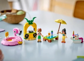 LEGO Friends Pool party with unicorn and flamingo اصل
