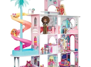 تصویر ساخته شده کامل ست خانه عروسکی LOL Surprise سری OMG مدل Fashion House