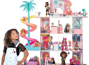 9 فضای ساخته شده خانه عروسکی LOL Surprise مدل خانه فشن