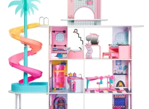 نمای کلی ست بازی خانه عروسکی ال او ال سورپرایز از مجموعه او ام جی مدل خانه مد