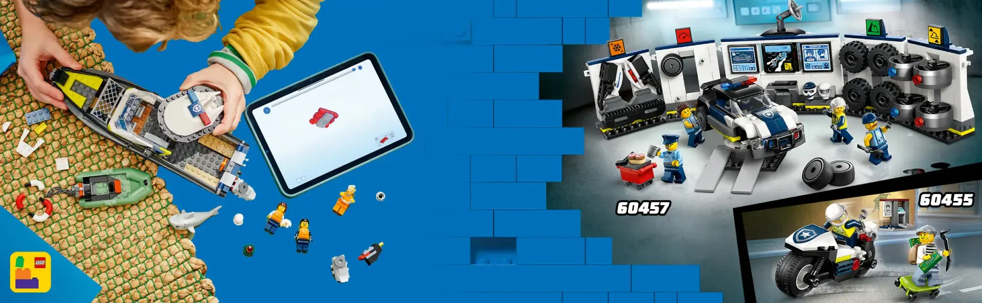 بنر اصلی Lego City Police Boats Float Chase 60456