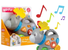 خرید گوزن موزیکال با حرکت آرام وین فان winfun