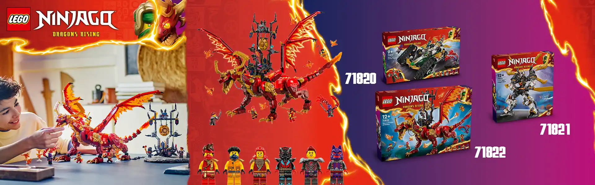 بنر دسکتاپ لگو نینجاگو مدل Source Dragon of Motion
