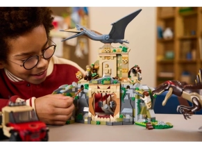 ساخت لگو ژوراسیک ورلد مدل 76976 ماموریت هوایی اسپینوسوروس و کتزالکواتلوس با Lego Builder
