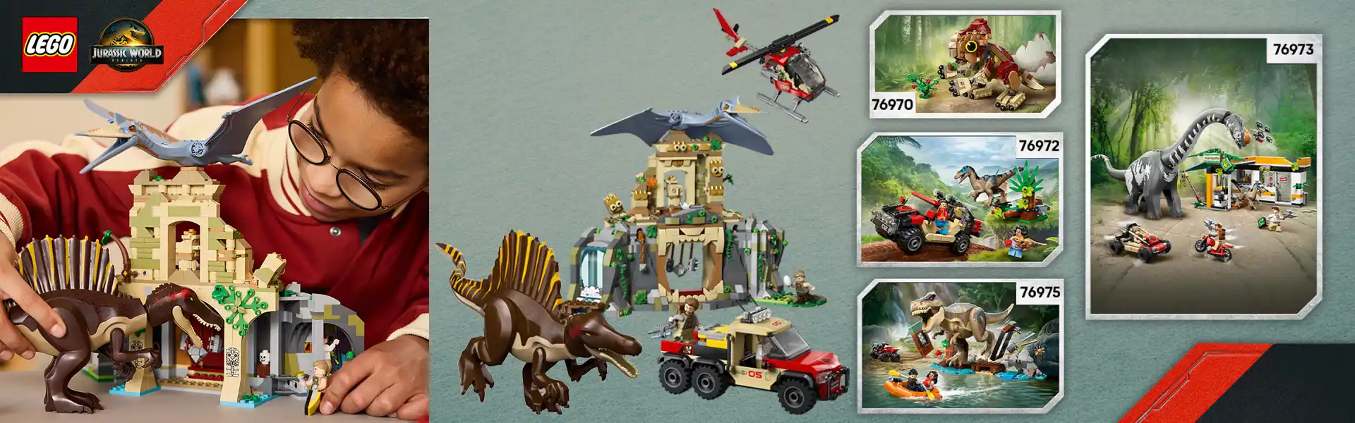 بنر دسکتاپ Lego jurassic world air mission 76976
