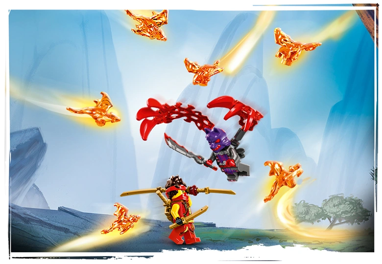 6 فیگور روح کوچک لگو نینجاگو مدل Source Dragon of Motion