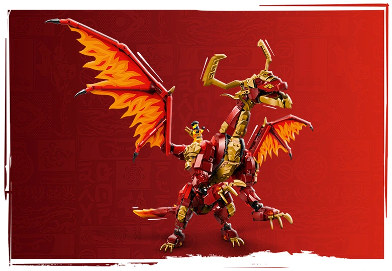 قابلیت حرکت بدون باطری لگو نینجاگو مدل Source Dragon of Motion
