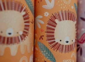خرید Sassi Stainless steel bottle 350 ml - Chompy the lion