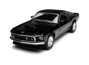 ماکت فلزی فورد ماستنگ Boss 429 مدل 1969 برند Welly کد 24067W در مقیاس 1:24 با طراحی عضلانی و بدنه فلزی مناسب کلکسیون خودروهای کلاسیک آمریکایی
