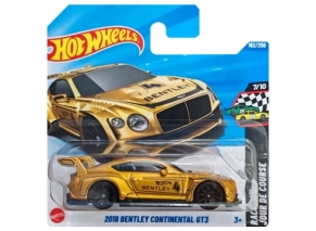 خرید ماشین هات ویلز مدل 2018 Bentley Continental GT3 طلایی کد JBC18 اصل