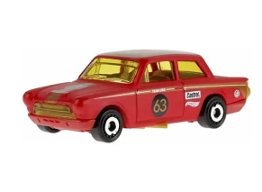 ماکت هات ویلز Lotus Cortina کد JJJ34 از سری HW Euro با طراحی کلاسیک بریتانیایی، بدنه سدان مسابقه‌ای دهه 60 میلادی، جزئیات الهام‌گرفته از موتوراسپرت تاریخی و استایل نوستالژیک. این مدل در مقیاس 1:64 تولید شده و یکی از محبوب‌ترین خودروهای کلاسیک اروپایی برای کلکسیونرهای هات ویلز محسوب می‌شود.
