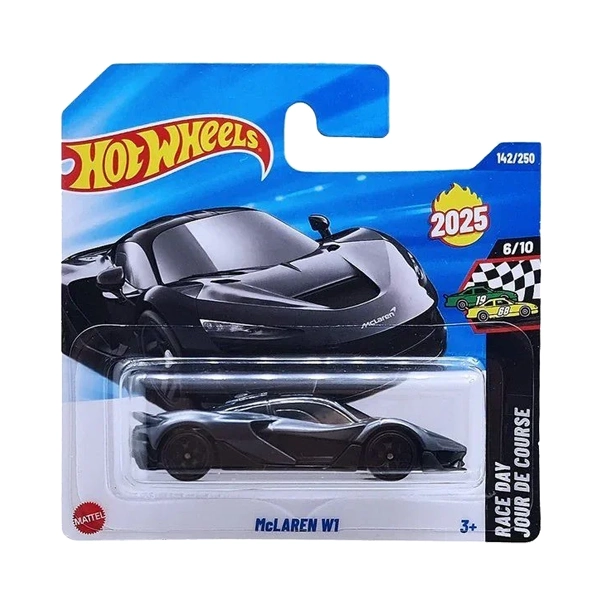 خرید ماشین هات ویلز مدل McLaren W1 مشکی متالیک کد JBC17 اصل