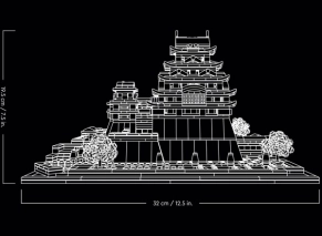 ابعاد Lego Architecture Himeji Castle 21060