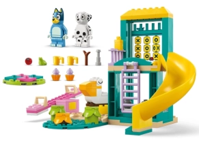 عکس ساخته شده Lego bluey playground fun with bluey and chloe